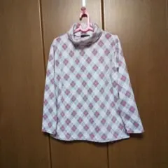 Anna Mia ダイヤモンドパターン ハイネック フリース 4L