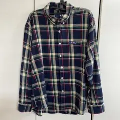 VAN チェック柄 長袖シャツ LL