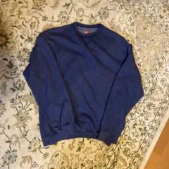 Hanes スウェット 無地 前V ネイビー チャコールグレー 古着