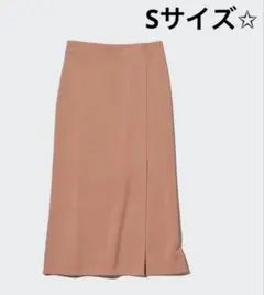 ユニクロ ストレッチ ダブルフェイス スリットスカート