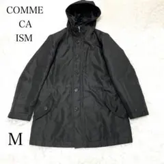 コムサイズム　ロングコート　黒　M