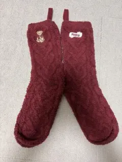 ジェラートピケ　 テディ　ルームソックス