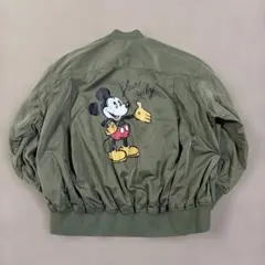 ミッキーマウスジャケット カーキ