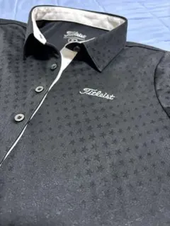 Titleist レディース ゴルフシャツ ブラック 星柄 M