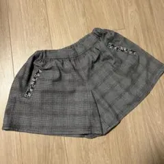 BeBe 130 ショートパンツ　チェック