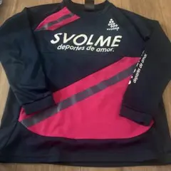 SVOLME 長袖 ネイビー ピンク140