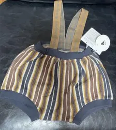 & mignon ストライプロンパース 70-80cm