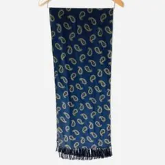 【値下げ】Giorgio Armani ロゴマフラー ベージュ EMPORIO ARMANI (エンポリオアルマーニ) BIGロゴ フリンジ