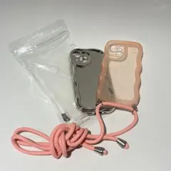 iPhone13mini ウェーブ ニュアンス ソフトカバー・ケース 3個まとめ