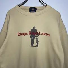 チャップス　ラルフローレン　スウェット　サイズL デカロゴ　トレーナー　古着