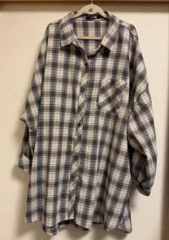 チェックシャツ 4L