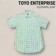 美品 東洋エンタープライズ ボタンダウンシャツ 総柄 TOYO クローバーリーフのサムネイル