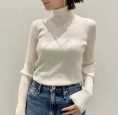 最終価格　ドゥーズィエムクラス　Ribタートルネックセーターのサムネイル