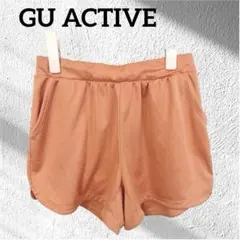 GU ACTIVE ショートパンツ M サーモンピンク スポーツウェア 部屋着