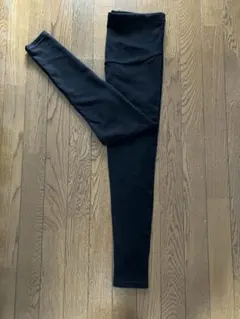 マタニティ 裏起毛　ブラックレギンス Mサイズ　ウエスト調整可能