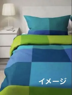 未開封　IKEA　掛け布団カバー&枕カバー　BRUNKRISSLA シングルのサムネイル