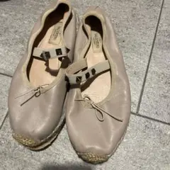 VALENTINO GARAVANI スタッズ フラットシューズ　ピンク　状態悪のサムネイル