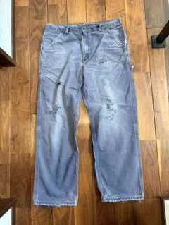 90's carhartt ペインターパンツ 紺 ダック アメリカ USA - メルカリ