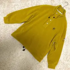【良品】BHPC フリース プルオーバー 黄 ハーフスナップ