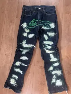 BILLIONAIRE BOYS CLUBダメージデニムパンツ