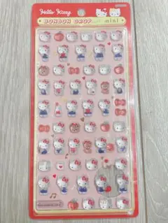 ボンボンドロップシールミニ　赤キティー