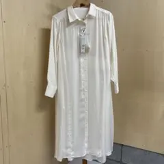 【ROYAL PARTY 】[タグ付き]長袖シャツワンピース　ロングワンピース