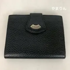 BALLY バリー ブラック レザー 二つ折り財布 がま口のサムネイル