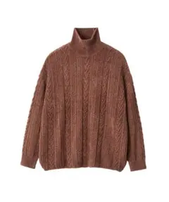 岩*ん様 ABYTS / 佐藤健　モールケーブルタートルネックニット / 美品