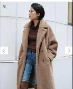 Ungrid　テディベア　ボア ミディアム丈コート