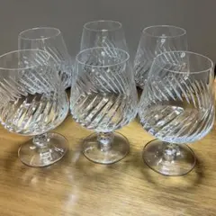 HOYAクリスタル製　ブランデーグラス　6客