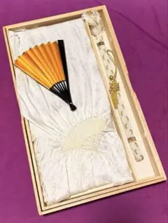 使用回数1回　冠婚葬祭におススメ　帯揚げ、帯締め、金銀扇子つき　亀房有