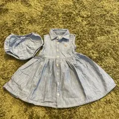 【美品】 Ralph Laurenワンピース 12M パンツ付き　ラルフローレン