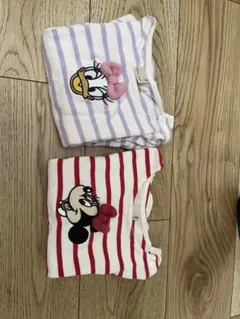 ミニーマウス・デイジーダック Tシャツ 2枚セット