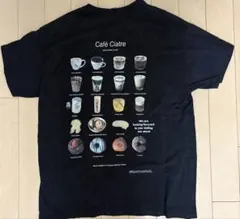 ciatre ブラックtシャツ　カフェプリント
