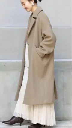 イエナマンテコウールコート イエナマンテコウールコート IENA MANTECO ノーカラーコート