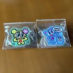 エンジェルブルー アクリルクリップ ２個セット　ナカムラくん　ハナちゃん