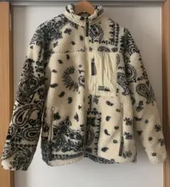 FIRST DOWN フリースジャケット ボアジャケット アイボリー