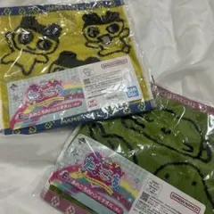 たまごっち 一番くじ あのころのハンドタオル 2枚セット　くちぱっち　まめっち