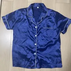ネイビー パジャマセット ボタン付き