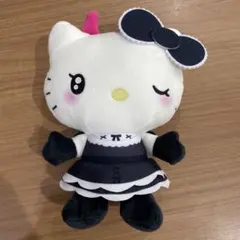 ハローキティ ぬいぐるみ 黒いドレス