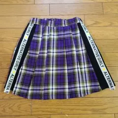Algy パープル チェック スカート150cm