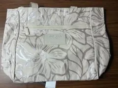 アロハコレクション　花柄トートバッグ白