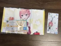 五等分の花嫁　一番くじ　F賞タオル　中野一花　M賞　ストラップ中野美玖