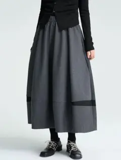 ロングスカート お出かけ 普段着 女子会 デート対応