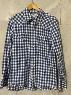レミレリーフ　ギンガムチェック シャツ S