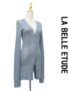 U405/美品 LA BELLE ETUDE バックスリットリブカーディガンのサムネイル