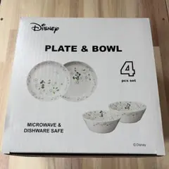 Disney ディズニー プレート＆ボウル 4点セットのサムネイル