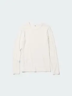 UNIQLOシアージャージークルーネックT Lサイズ オフホワイト