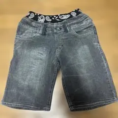 デニム　ハーフパンツ（グレー）　　130㎝