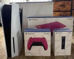 美品PS5本体＋4TB SSD増設＋純正カバー＋DualSense＋充電スタンド